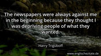 Englisches Zitat von Harry Triguboff als Bild