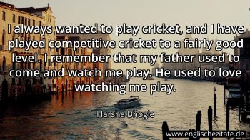 Englisches Zitat von Harsha Bhogle als Bild