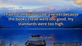 Englisches Zitat von Haruki Murakami als Bild