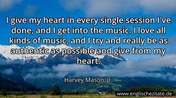 Englisches Zitat von Harvey Mason, Jr. als Bild
