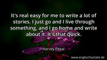 Englisches Zitat von Harvey Pekar als Bild