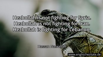 Englisches Zitat von Hassan Nasrallah als Bild