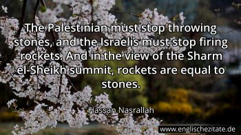 Englisches Zitat von Hassan Nasrallah als Bild