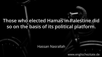 Englisches Zitat von Hassan Nasrallah als Bild