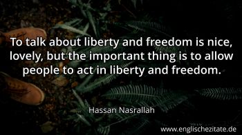 Englisches Zitat von Hassan Nasrallah als Bild