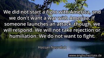 Englisches Zitat von Hassan Nasrallah als Bild
