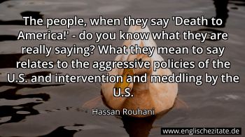 Englisches Zitat von Hassan Rouhani als Bild