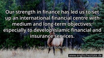 Englisches Zitat von Hassanal Bolkiah als Bild