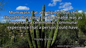 Englisches Zitat von Hayley Atwell als Bild