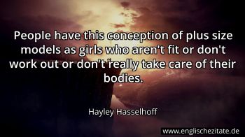 Englisches Zitat von Hayley Hasselhoff als Bild