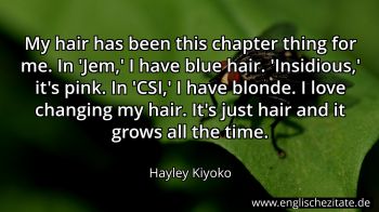 Englisches Zitat von Hayley Kiyoko als Bild