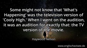 Englisches Zitat von Haywood Nelson als Bild