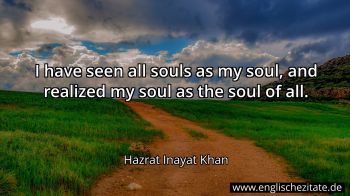 Englisches Zitat von Hazrat Inayat Khan als Bild