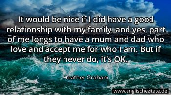 Englisches Zitat von Heather Graham als Bild