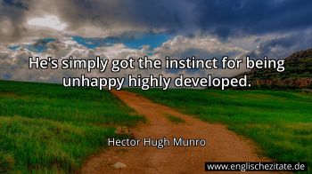 Englisches Zitat von Hector Hugh Munro als Bild