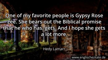 Englisches Zitat von Hedy Lamarr als Bild