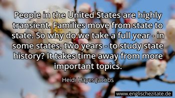 Englisches Zitat von Heidi Hayes Jacobs als Bild