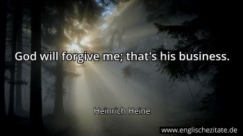 Englisches Zitat von Heinrich Heine als Bild