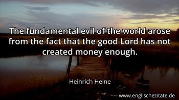 Englisches Zitat von Heinrich Heine als Bild
