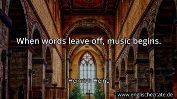 Englisches Zitat von Heinrich Heine als Bild