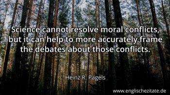 Englisches Zitat von Heinz R. Pagels als Bild