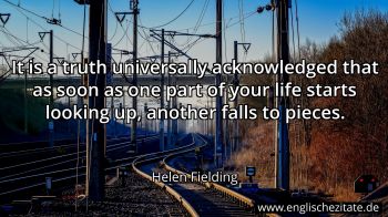 Englisches Zitat von Helen Fielding als Bild