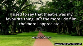 Englisches Zitat von Helen McCrory als Bild