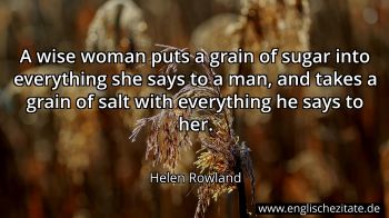 Englisches Zitat von Helen Rowland als Bild