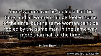 Englisches Zitat von Helen Rowland als Bild
