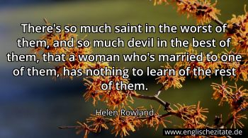 Englisches Zitat von Helen Rowland als Bild