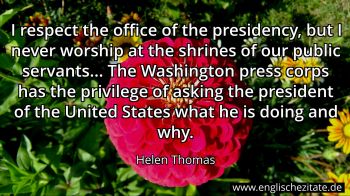 Englisches Zitat von Helen Thomas als Bild