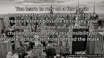 Englisches Zitat von Helena Bonham Carter als Bild