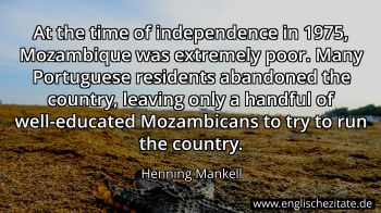 Englisches Zitat von Henning Mankell als Bild