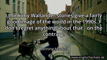 Englisches Zitat von Henning Mankell als Bild