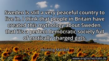 Englisches Zitat von Henning Mankell als Bild