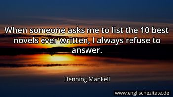 Englisches Zitat von Henning Mankell als Bild