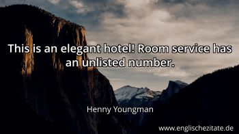 Englisches Zitat von Henny Youngman als Bild