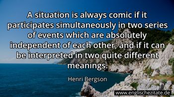 Englisches Zitat von Henri Bergson als Bild