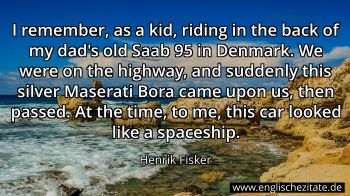 Englisches Zitat von Henrik Fisker als Bild