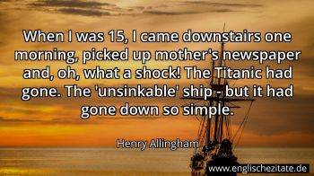 Englisches Zitat von Henry Allingham als Bild