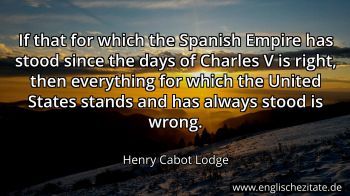 Englisches Zitat von Henry Cabot Lodge als Bild