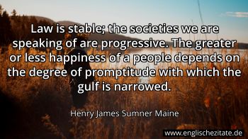 Englisches Zitat von Henry James Sumner Maine als Bild
