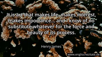 Englisches Zitat von Henry James als Bild