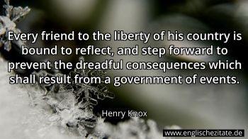 Englisches Zitat von Henry Knox als Bild