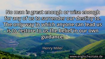 Englisches Zitat von Henry Miller als Bild