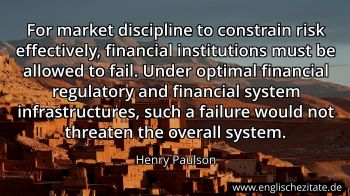 Englisches Zitat von Henry Paulson als Bild