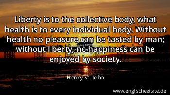 Englisches Zitat von Henry St. John als Bild