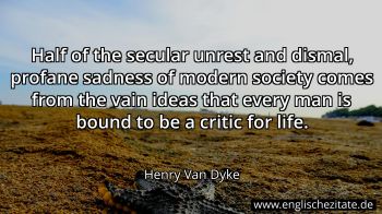 Englisches Zitat von Henry Van Dyke als Bild