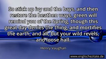 Englisches Zitat von Henry Vaughan als Bild