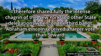 Englisches Zitat von Henry Villard als Bild